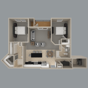 Omaha Luxury Apartment Floor Plan
